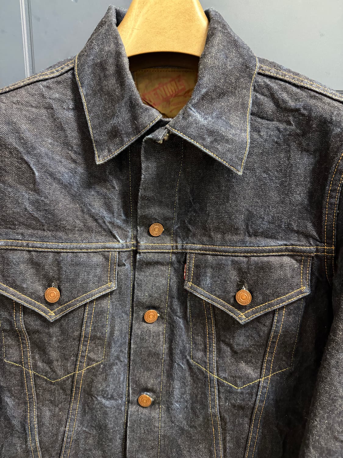 Denime by warehouse 3rd 셀비지 데님자켓 상품이미지2