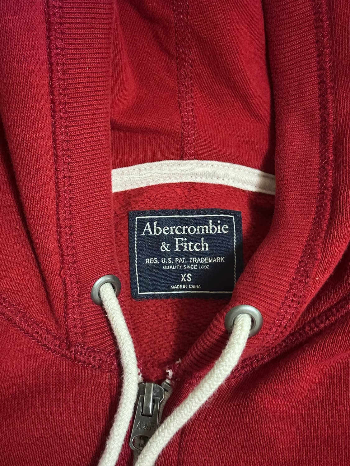 아베크롬비 레드 후드집업 상품이미지2