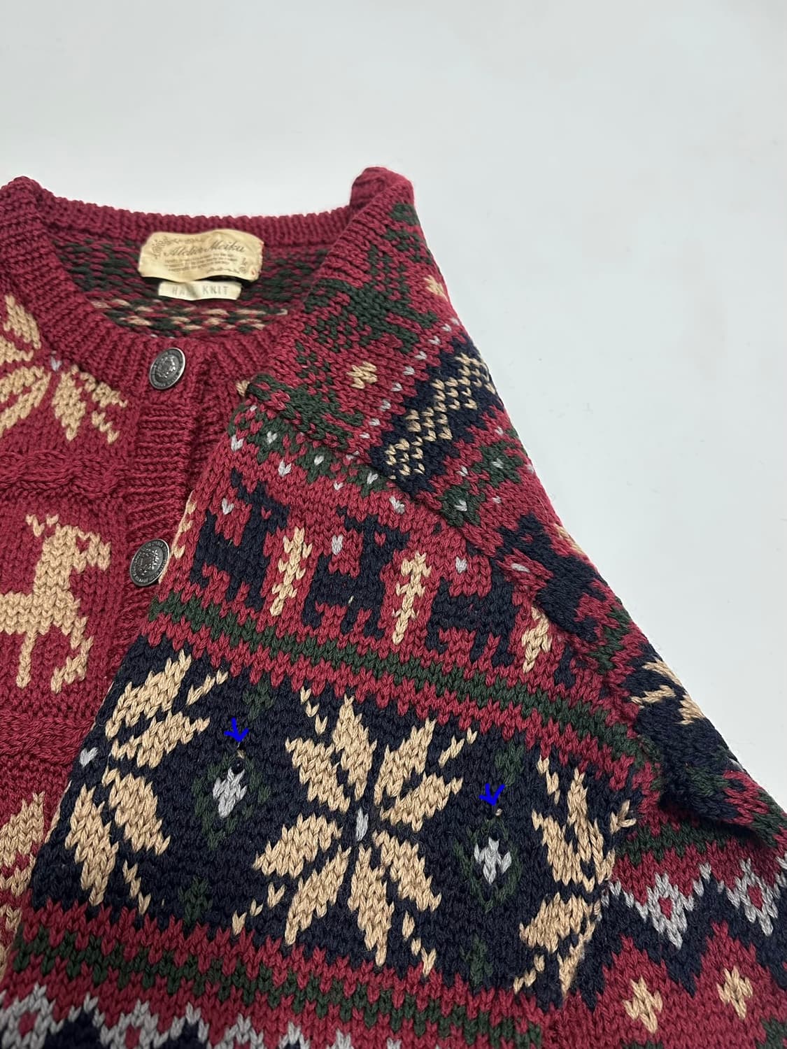 Atelier Meiku 에스닉 코위찬 니트 가디건 일본빈티지 상품이미지6