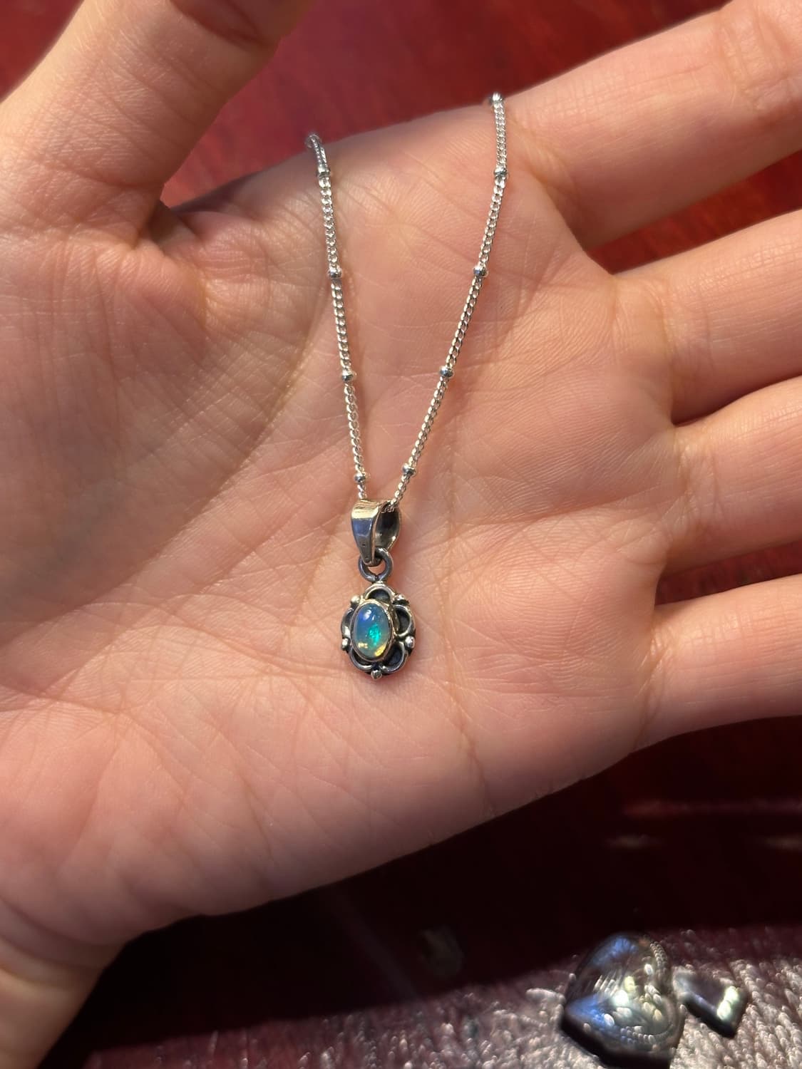 Opal 925silver necklace 상품이미지1