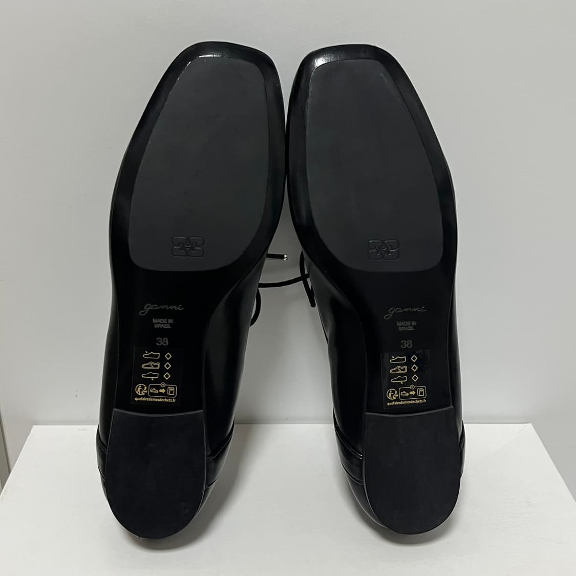 [37,38,39]가니 GANNI 25ss 레이스업 발레리나 슈즈/블랙 상품이미지3
