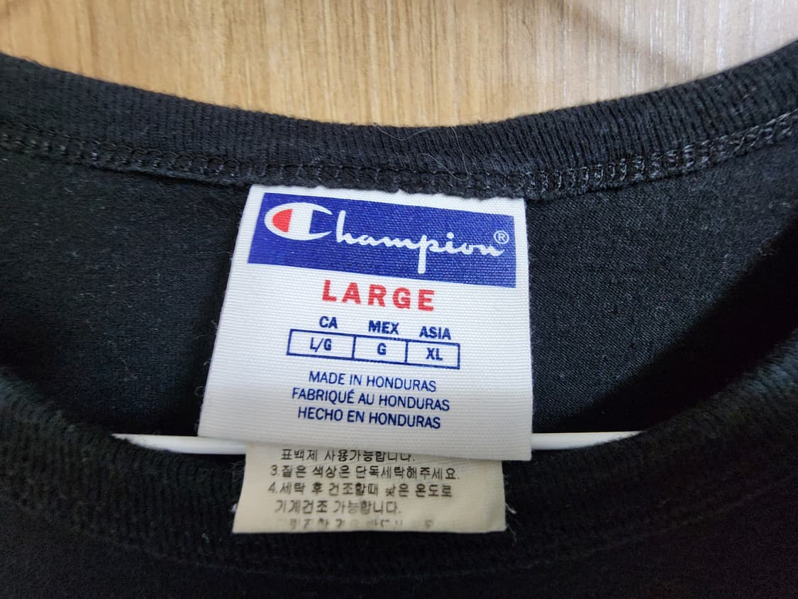 (XL)챔피온 블랙 반팔 티셔츠 상품이미지4