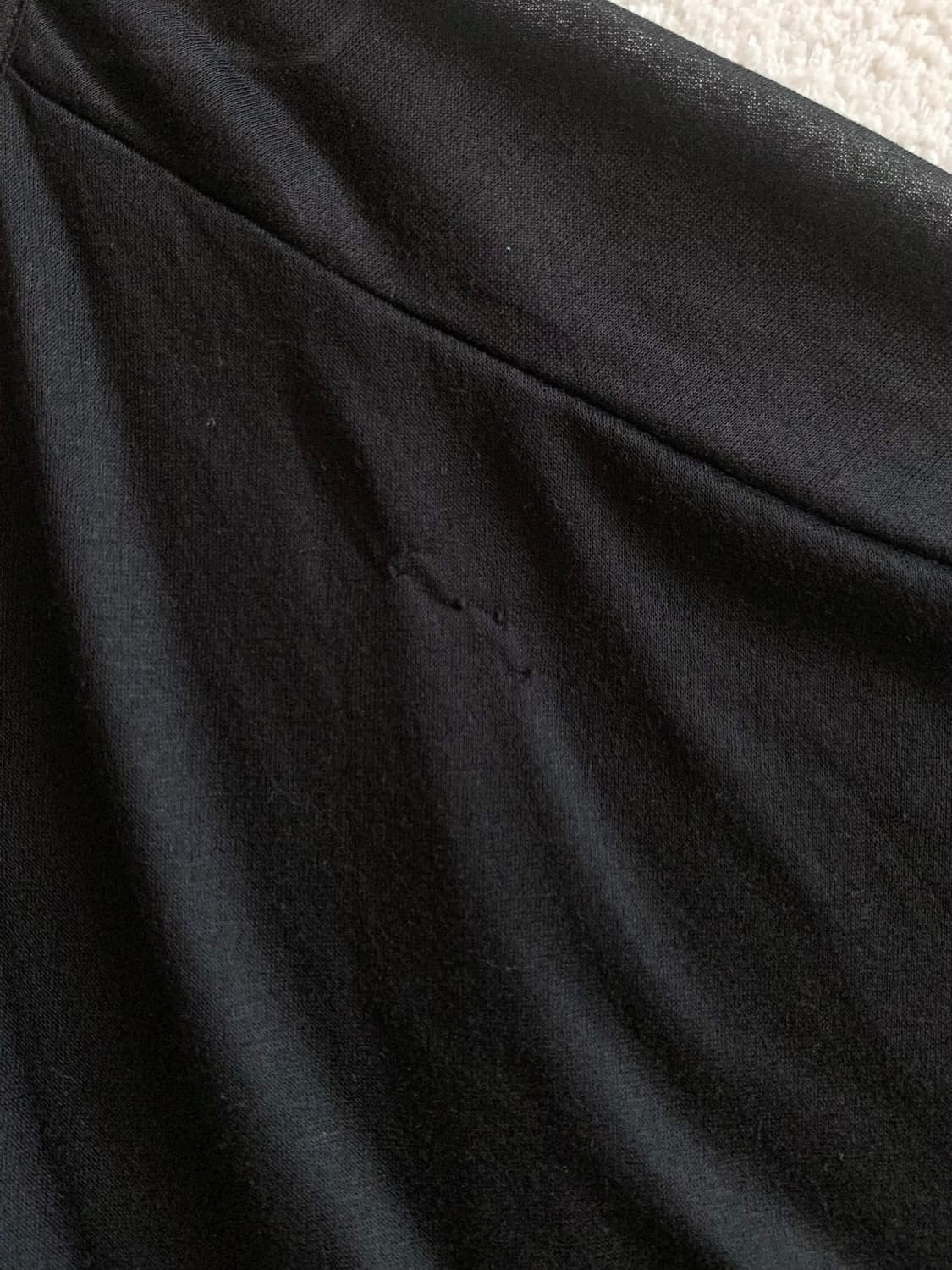 블랙 시스루 판쵸 블라우스 상품이미지9