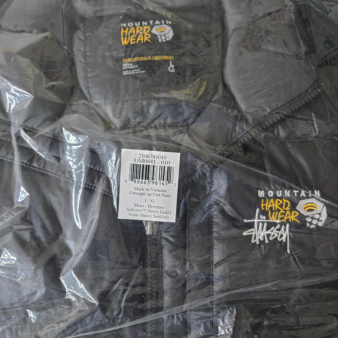 [L]스투시 마운틴 하드웨어 서브제로 다운 패딩 자켓 블랙 상품이미지2