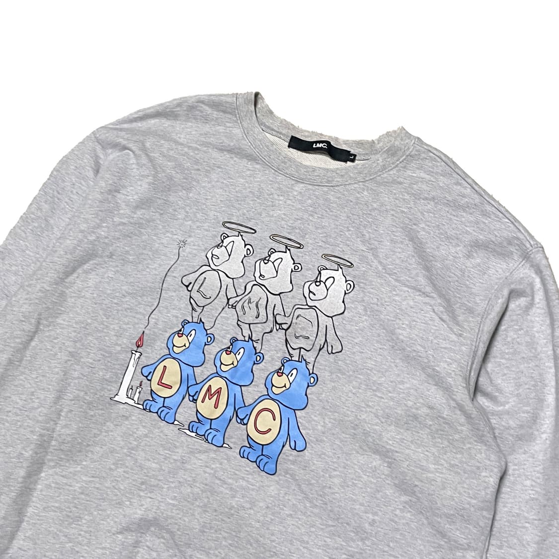 LMC 캔들베어 그레이 맨투맨 상품이미지3