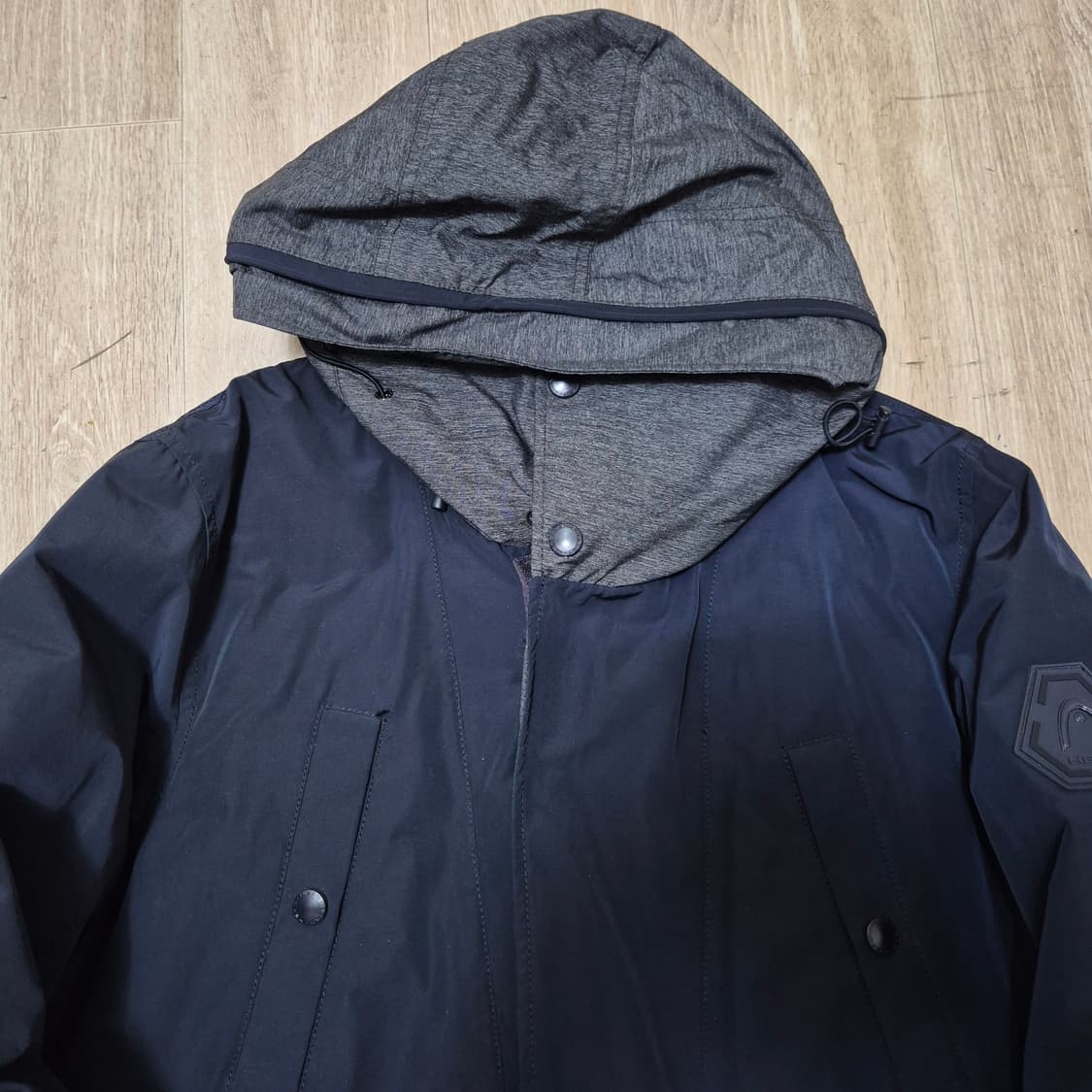 헤드 사이드와펜 덕다운 후드 패딩 점퍼 상품이미지2