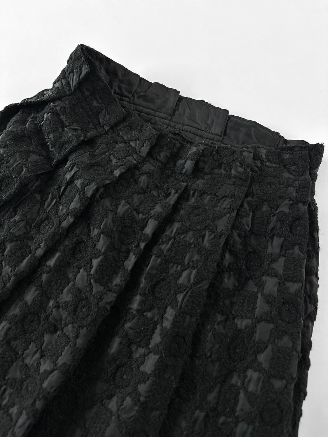 2001 AD 트리콧 꼼데 가르송 플로럴 레이스 플리츠 스커트 상품이미지5