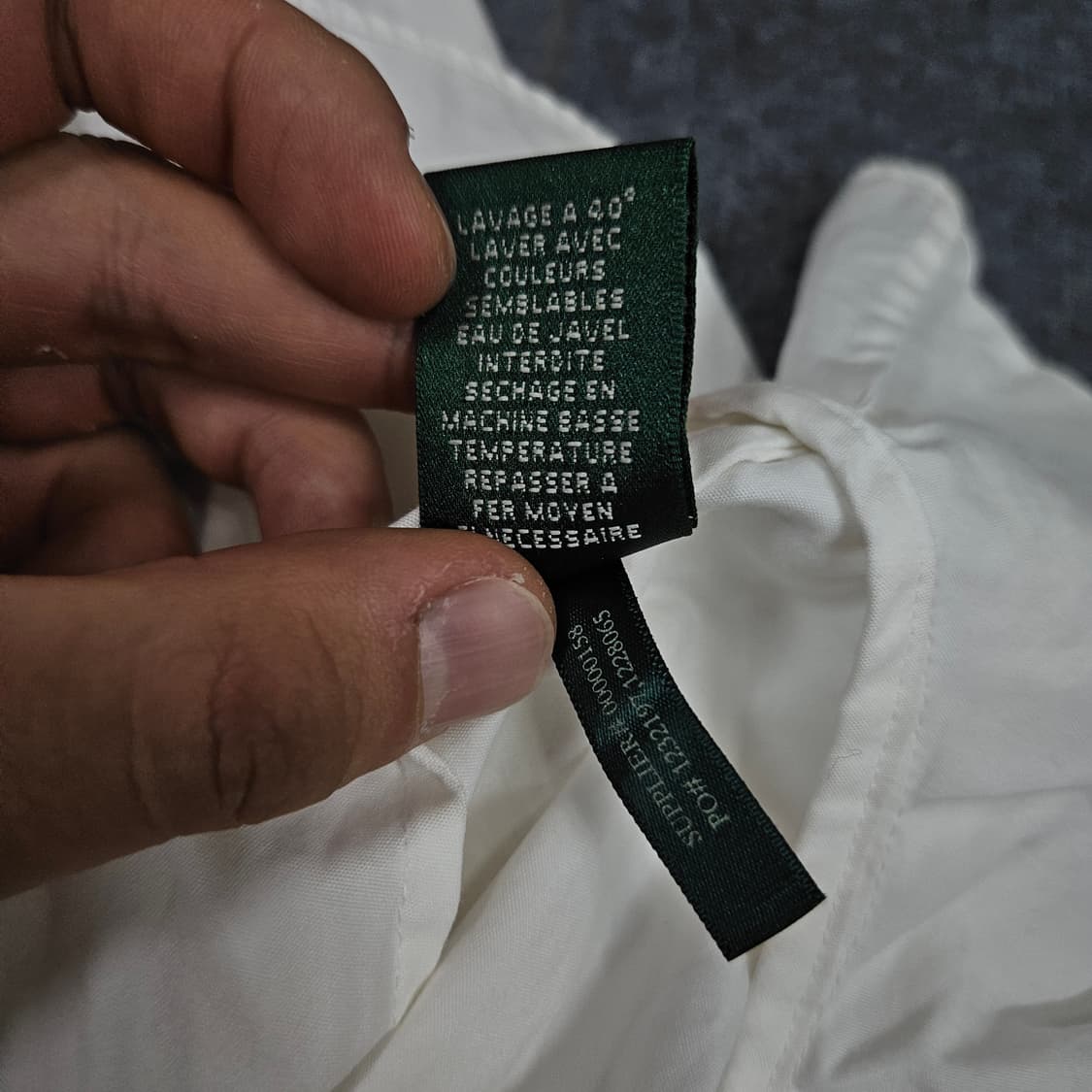 로렌 랄프로렌 화이트 버튼업 민소매 러플 블라우스 급처 상품이미지5