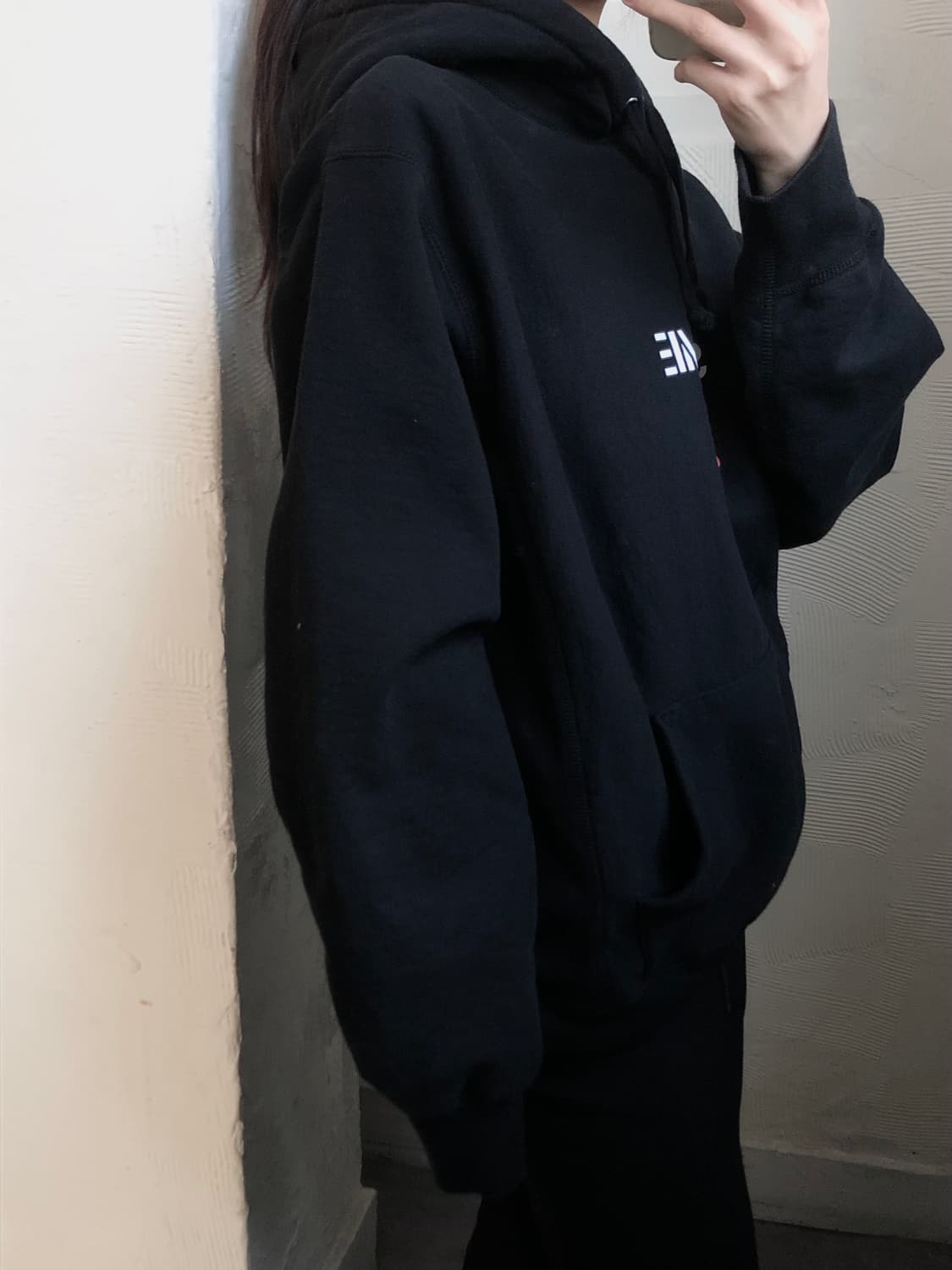 Supreme 슈프림 19FW 콘 로고 블랙 후드 상품이미지2