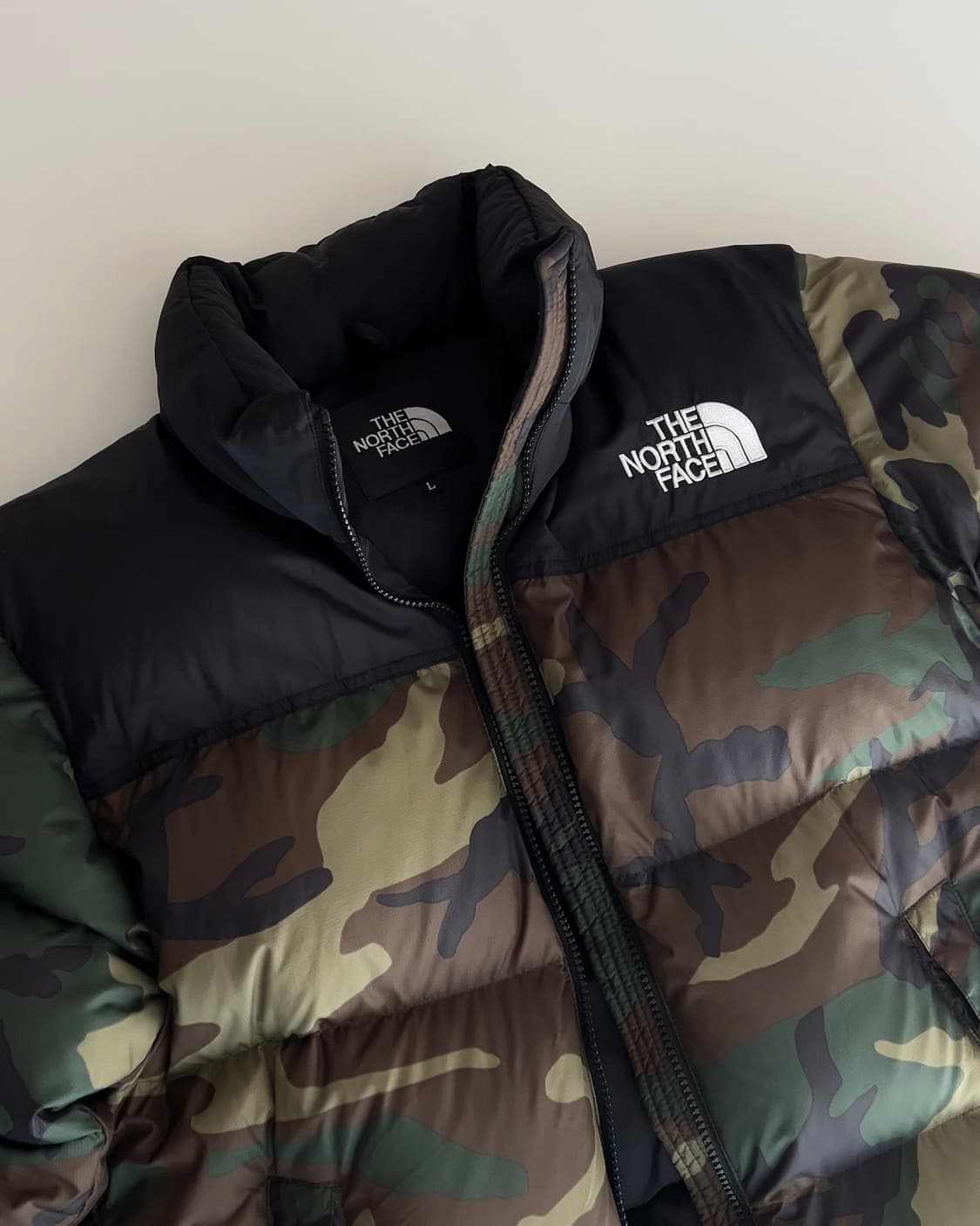 노스페이스 1996 노벨티 눕시 자켓 우드랜드 카모 L 상품이미지4