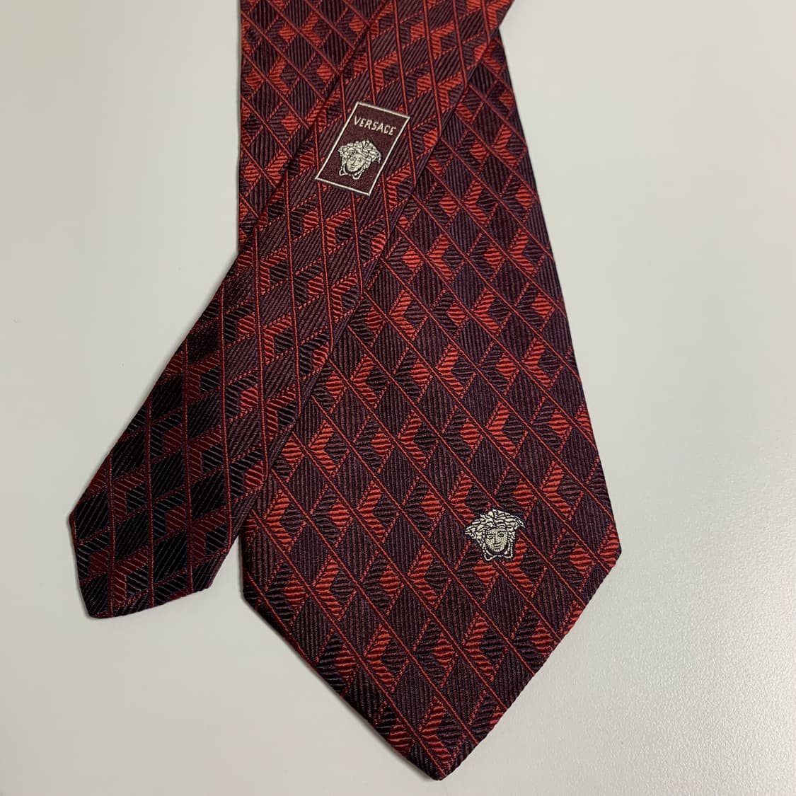 베르사체(VERSACE) 심플로고 클래식 명품넥타이 100실크 이태리 상품이미지4