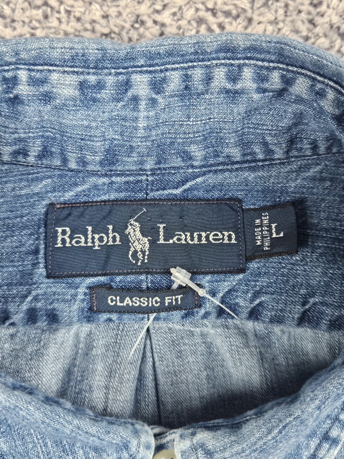 폴로랄프로렌 포니 클래식 핏 데님 셔츠 ( L ) / 10532 상품이미지7