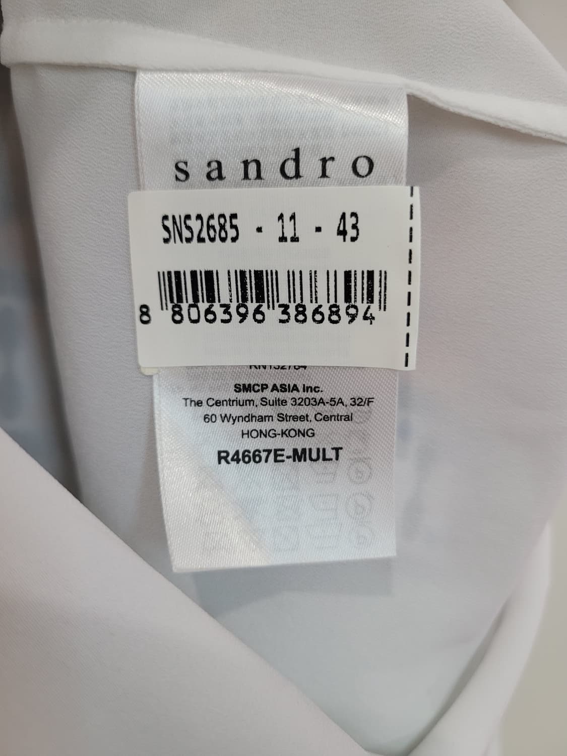 산드로 브이넥 패턴 슬리브리스 쉬폰 원피스 55 상품이미지9