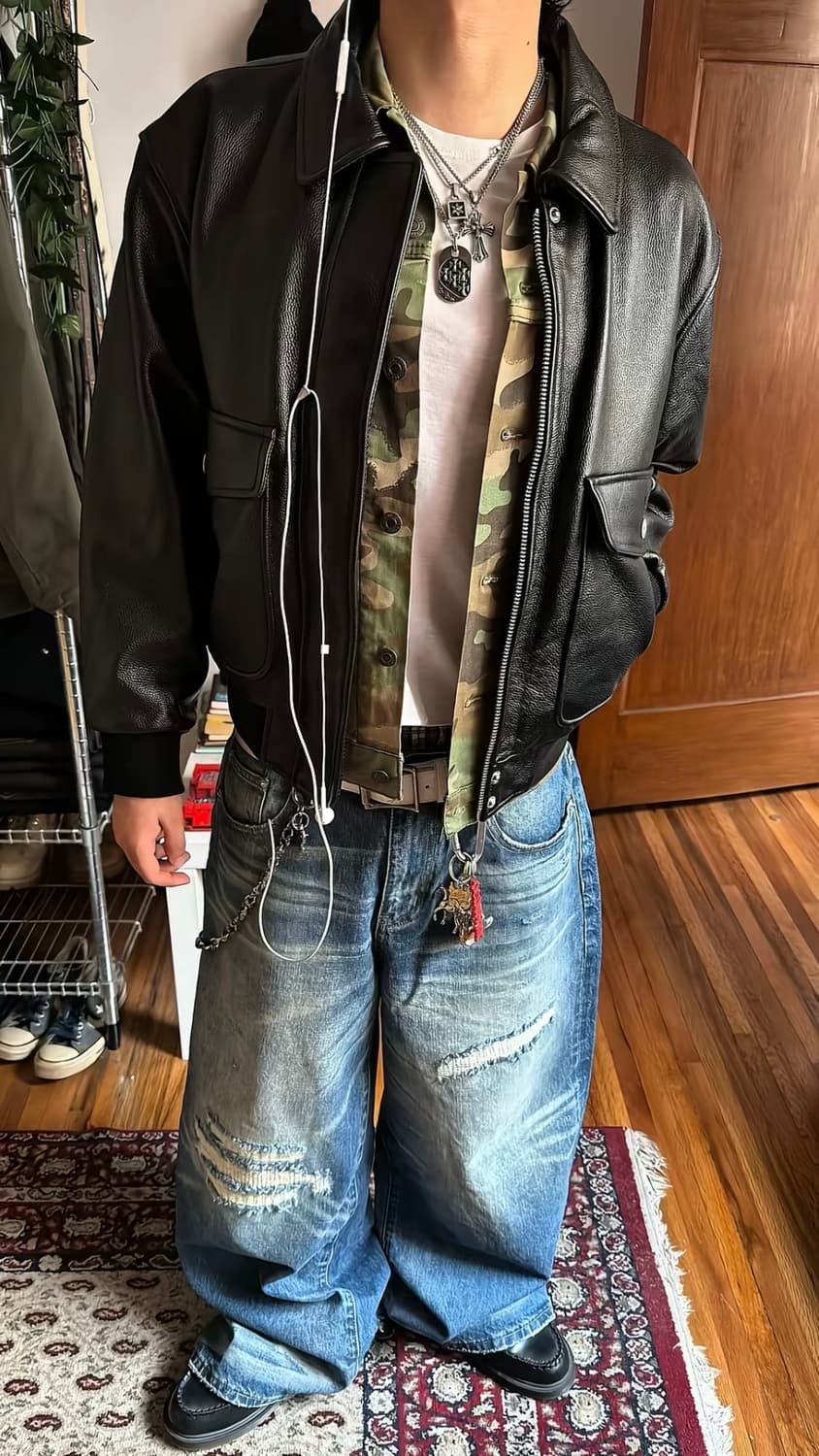 뮤티머 mutimer 레더 봄버 자켓 상품이미지2