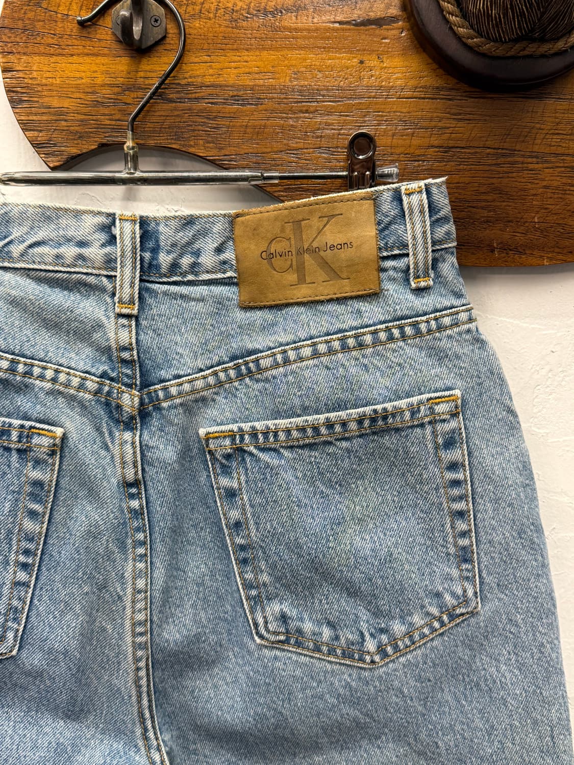 90s USA Calvin Klein Denim Shorts 상품이미지2