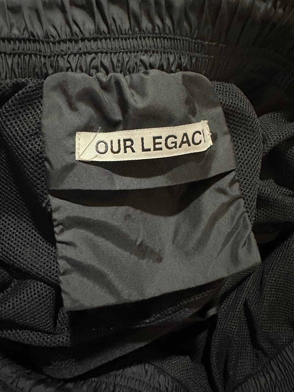 Our Legacy Drape Tech Trunks Black 상품이미지4