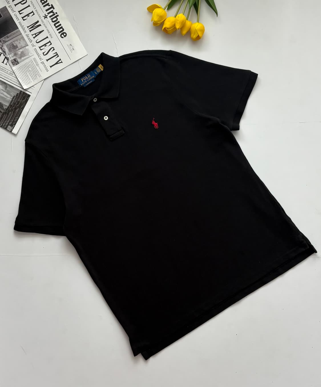 Polo 폴로랄프로렌 QR 블랙 카라티  상품이미지1