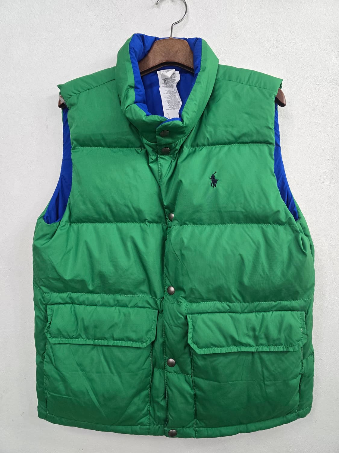 폴로 랄프로렌 블루 그린양면 조끼 상품이미지3