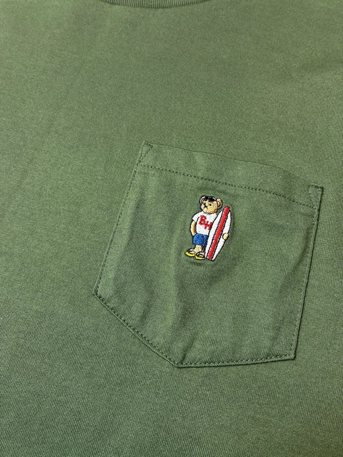 빔즈 Beams 서프 베어 포켓 반팔 티셔츠 PN9680 상품이미지3