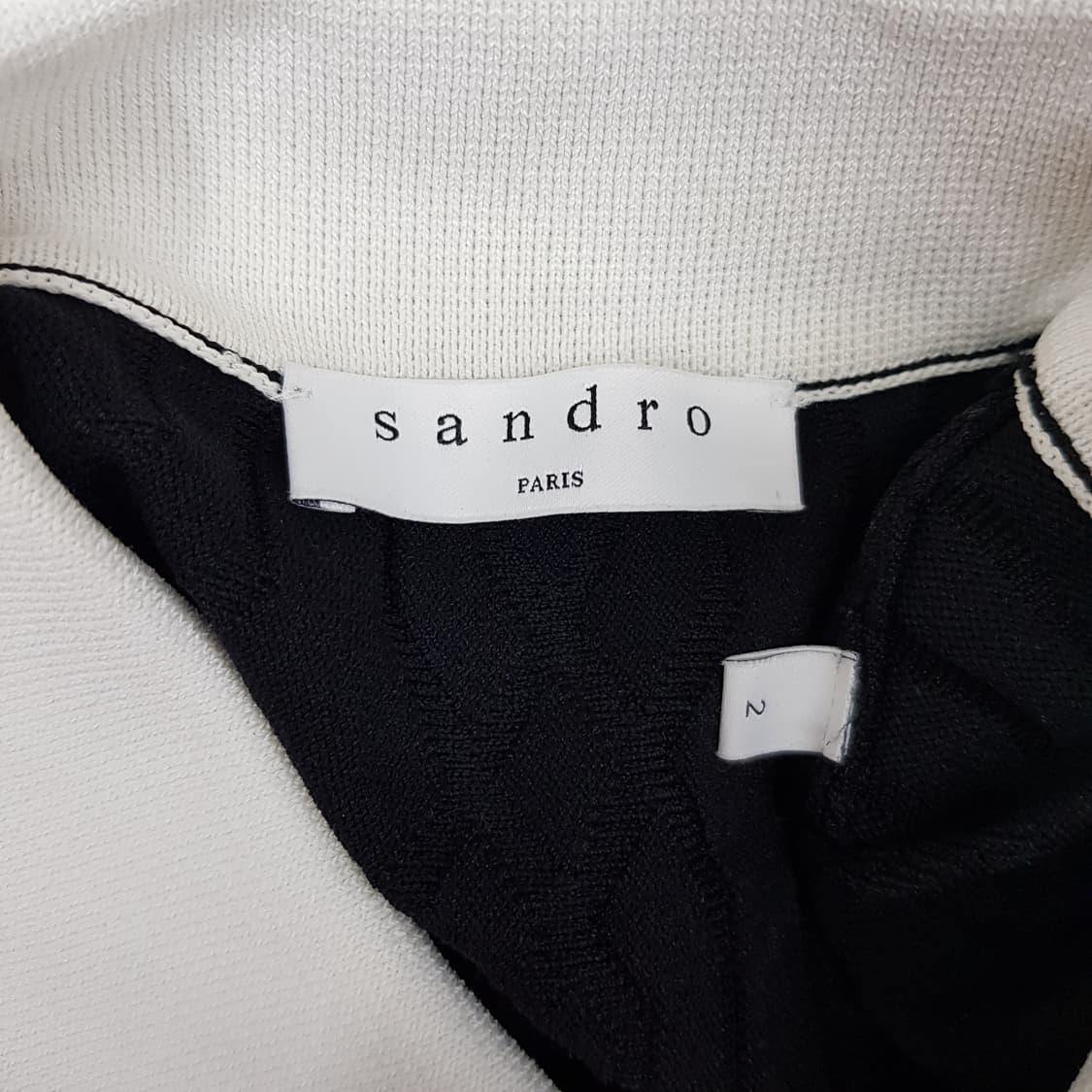 산드로 Sandro  카라 배색 케이블 니트 원피스 2사이즈 상품이미지6