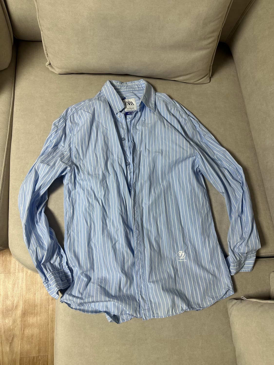 자라 아더에러 스트라이프 셔츠 M 상품이미지2