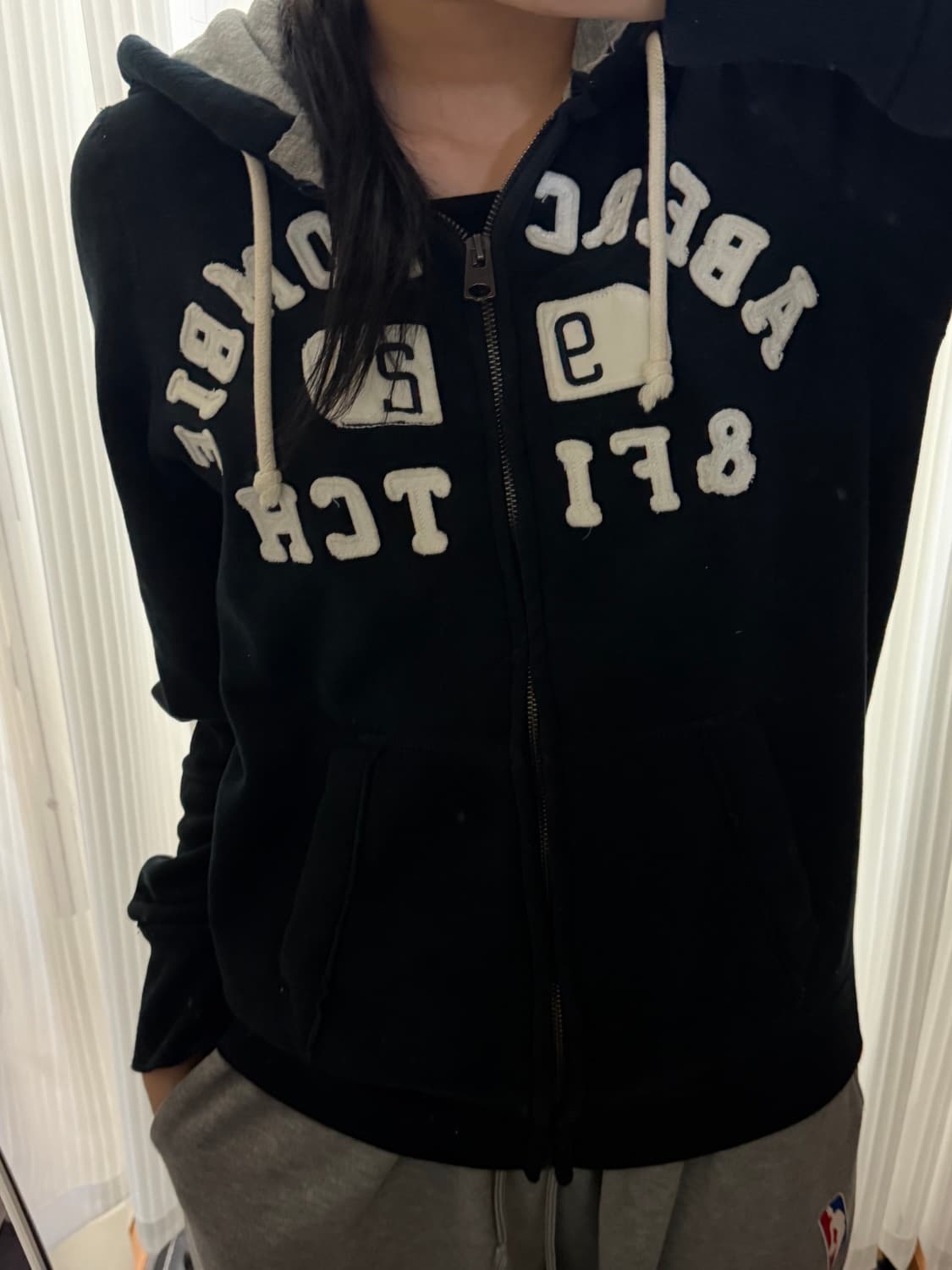 아베크롬비 네이비 후드집업 m 상품이미지1