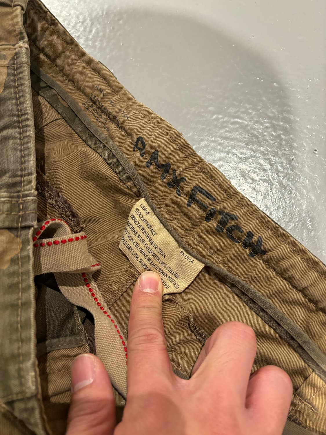 빈티지 카모플라주 카고 팬츠   상품이미지8