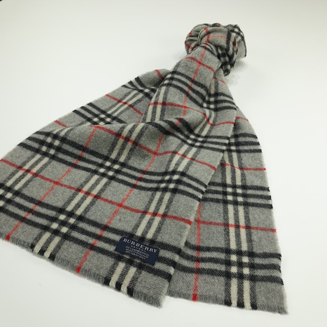 MX179 버버리 그레이 노바체크 램스울 목도리 머플러 상품이미지2