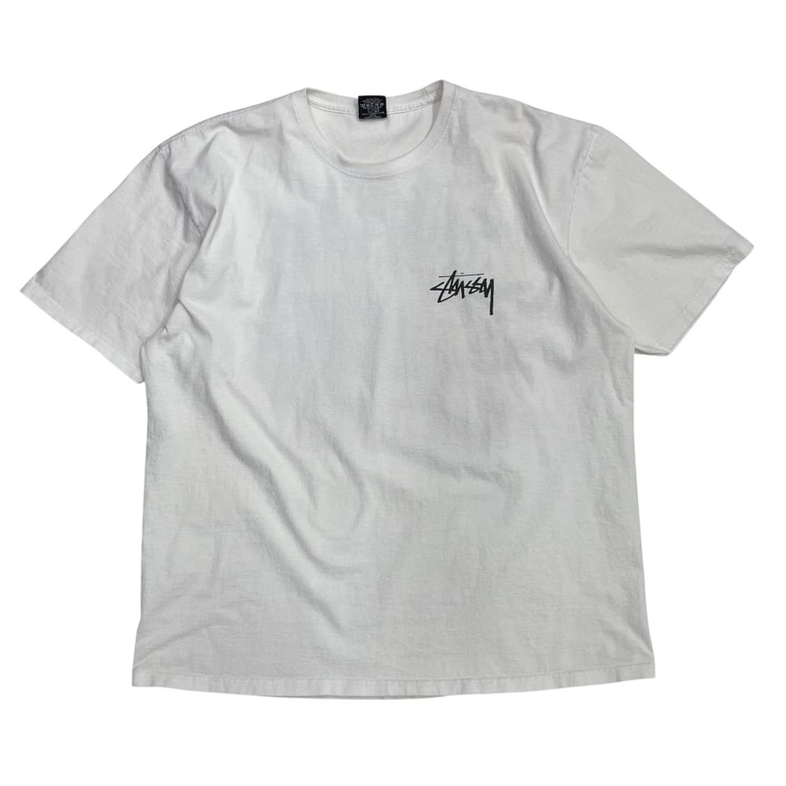 스투시 백 주사위 프린팅 화이트 반팔 XL ( 세탁완료 ) 상품이미지3