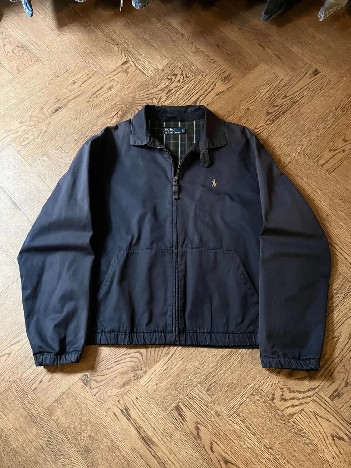 [L]폴로 랄프로렌 체크 라이닝 네이비 베이포트 자켓 상품이미지1