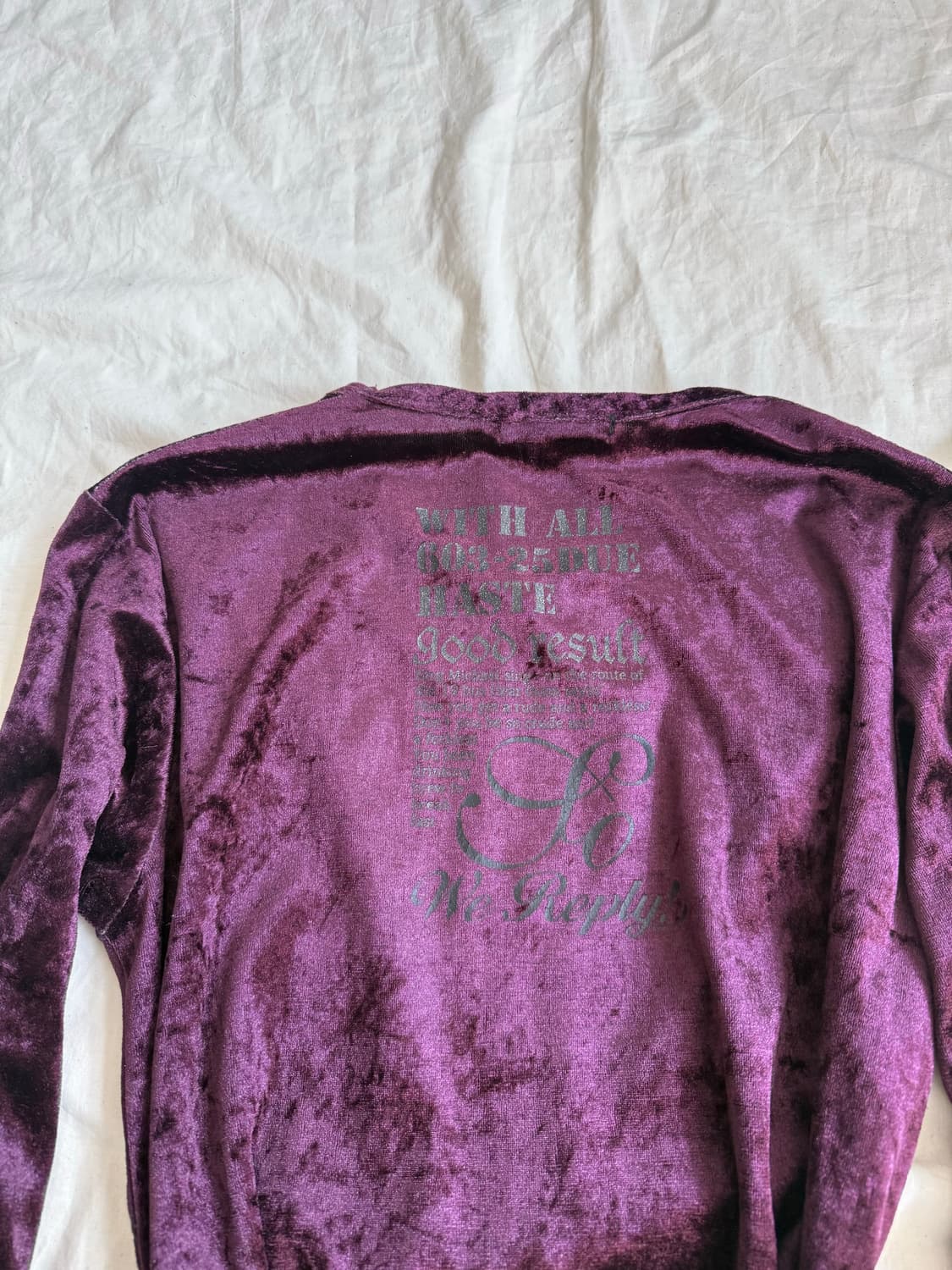 퍼플 벨벳 펑크 락시크 롱 슬리브 상품이미지6