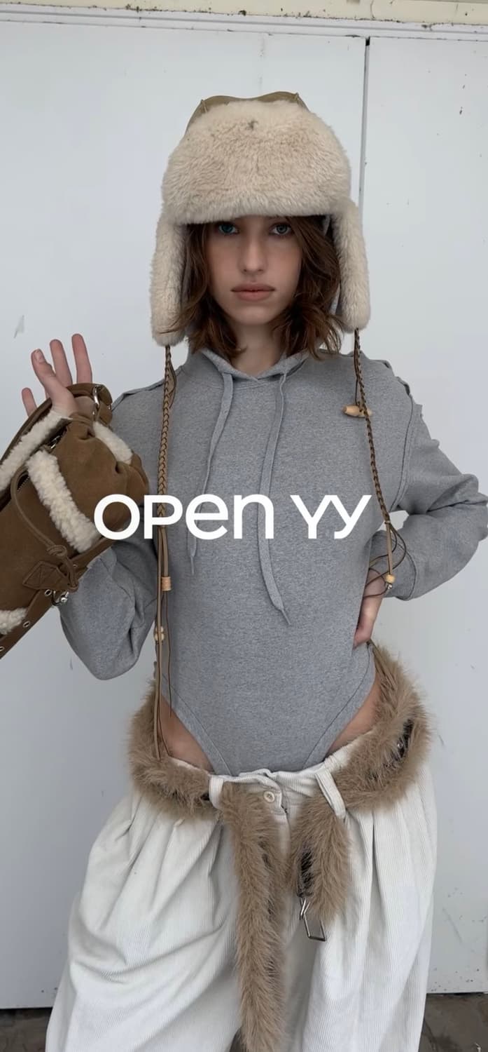 Open yy 브레이디드 트래퍼 베이지 상품이미지2