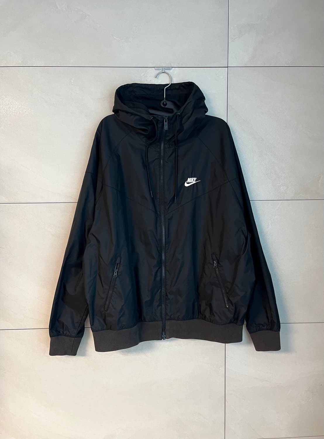 [XL/105] 나이키 윈드러너 후드 바람막이 블랙  상품이미지1