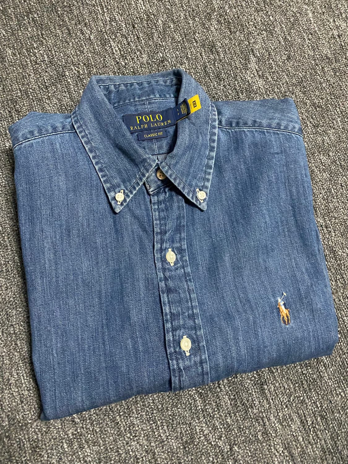 [반값이하정리] 최신QR택 폴로 데님 셔츠 정리 상품이미지1