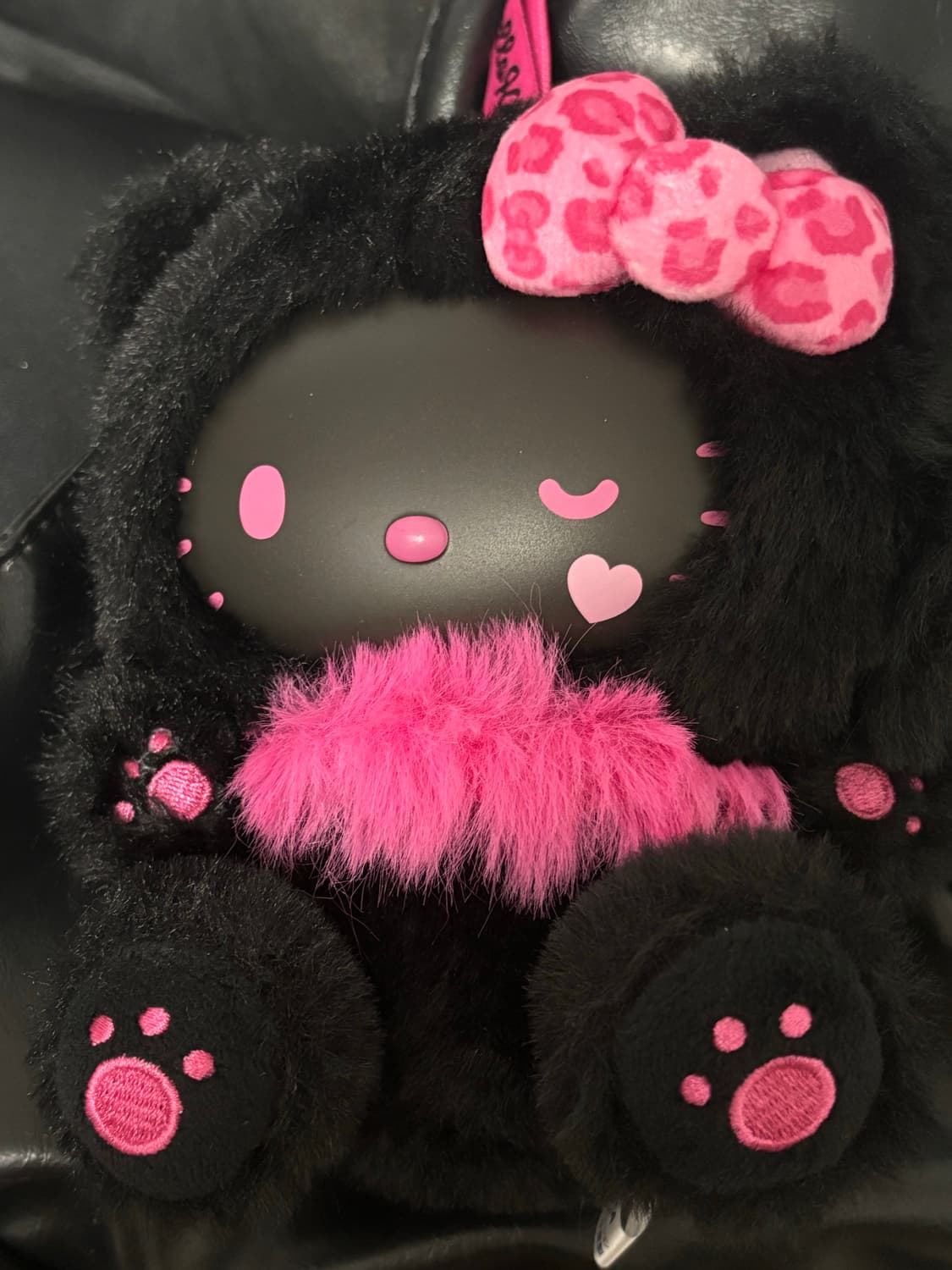 산리오 헬로키티 키티 파인 페이스캣 블랙 상품이미지2