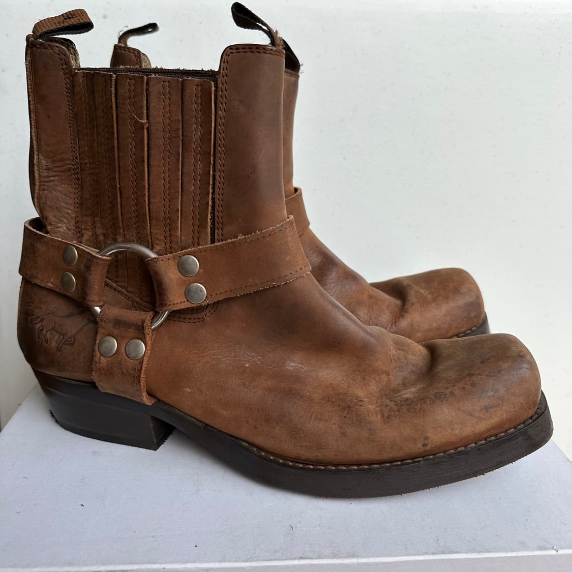 Vintage Harness Biker Boots 상품이미지1