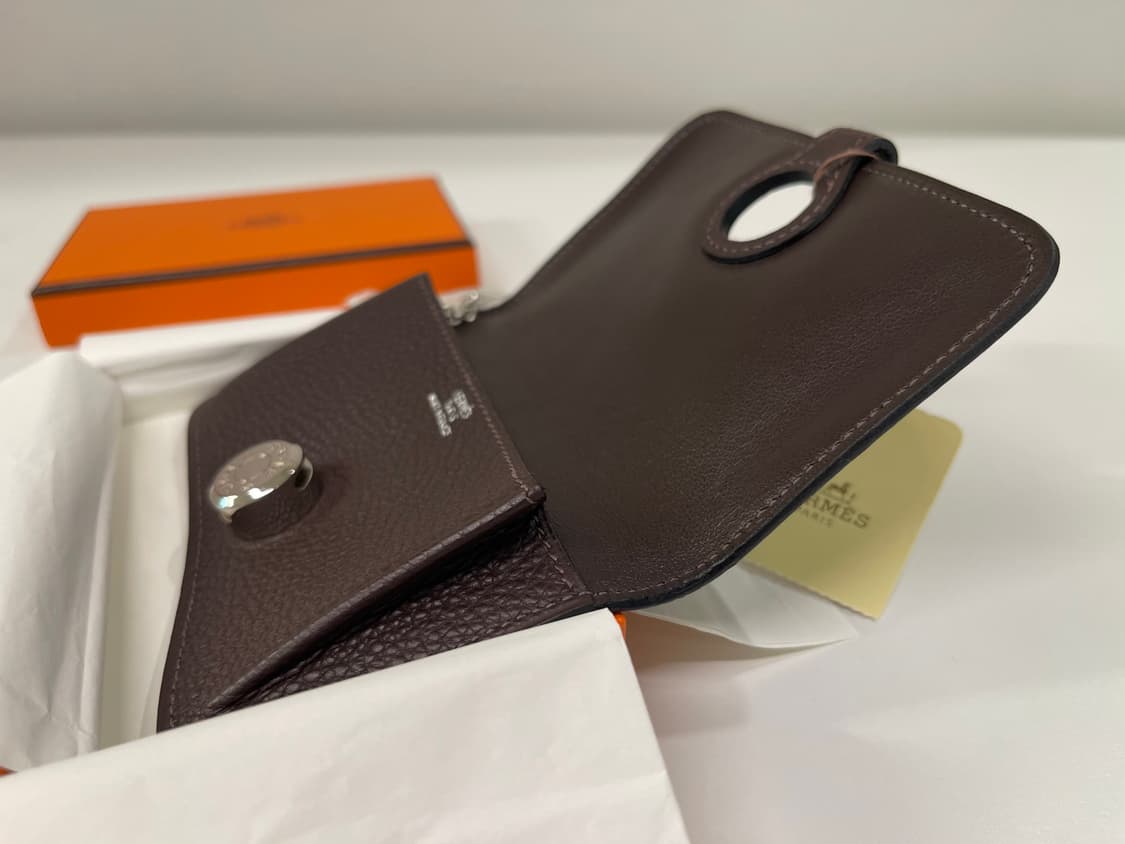 에르메스 도곤 카드지갑 체인 쇼콜라 Hermes 상품이미지7