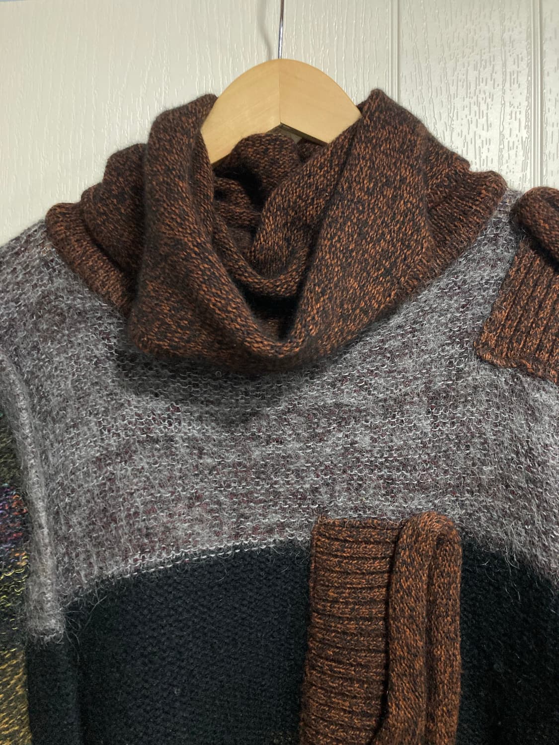 빈티지 3D 머플러 니트 상품이미지3