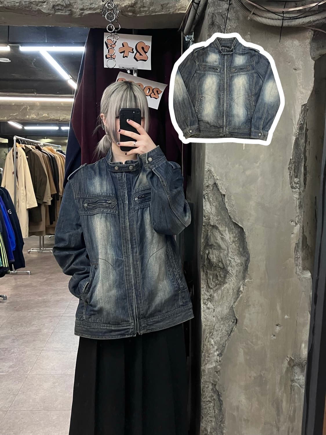 빈티지 워싱 데님 자켓 105  #csz3536 상품이미지1