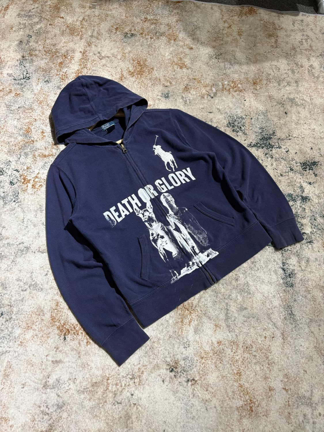 폴로 빅포니 프린팅 커스텀 후드집업 상품이미지1