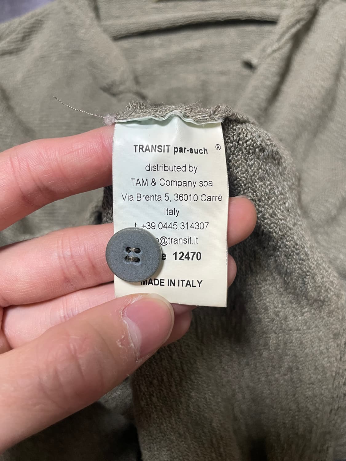 Transit Par Such Viscose Grunge Cardigan 상품이미지4