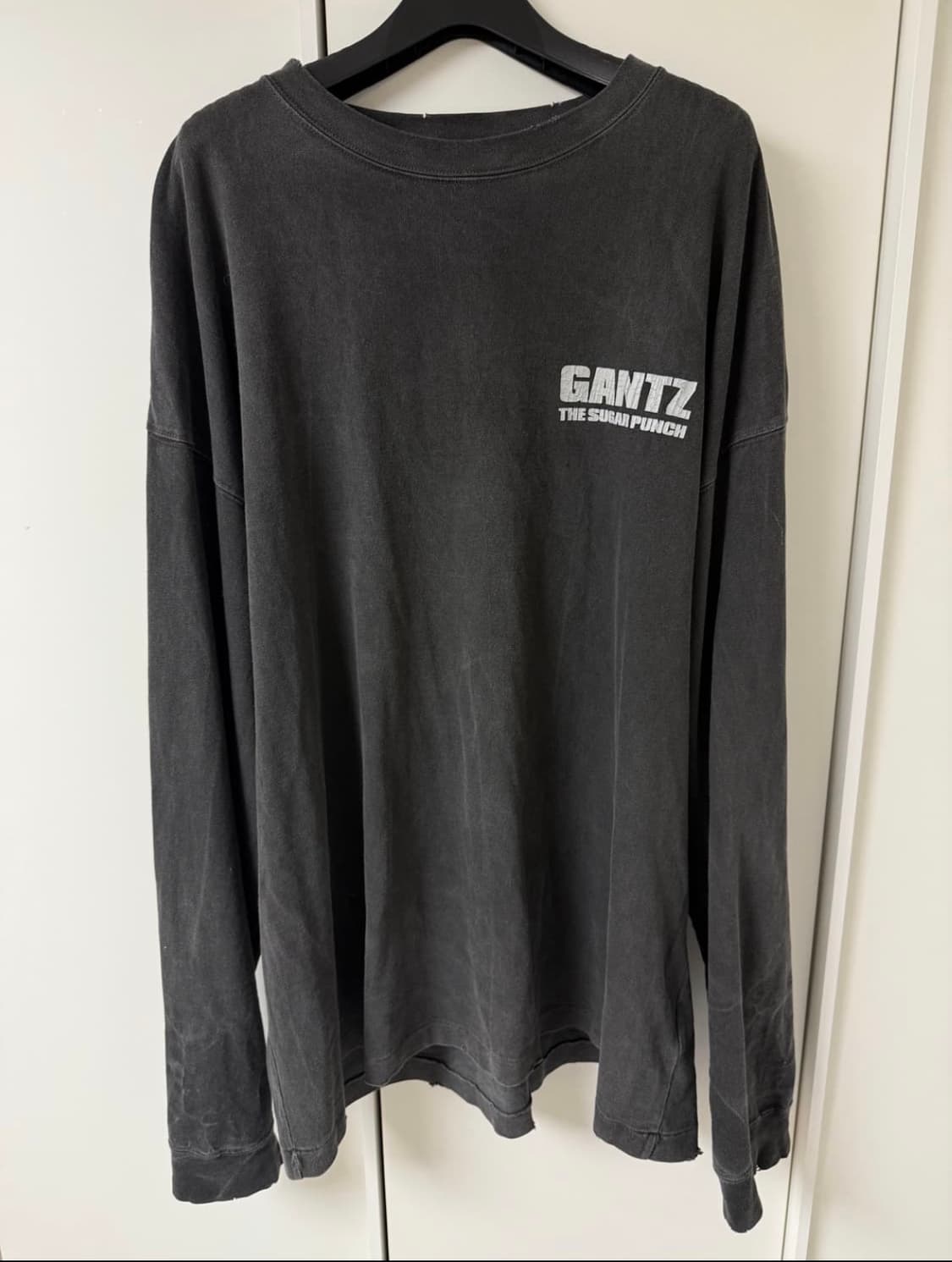 슈가 펀치 x 간츠 롱슬리브 티셔츠 블랙 XL 상품이미지2
