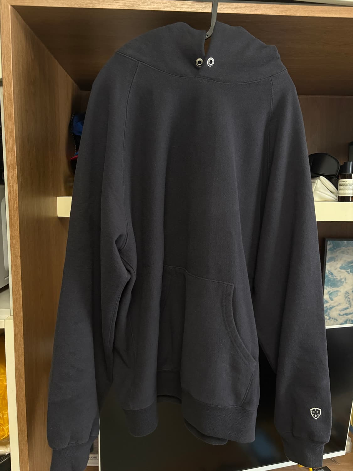 헤리티지플로스 후드 차콜 M 상품이미지1