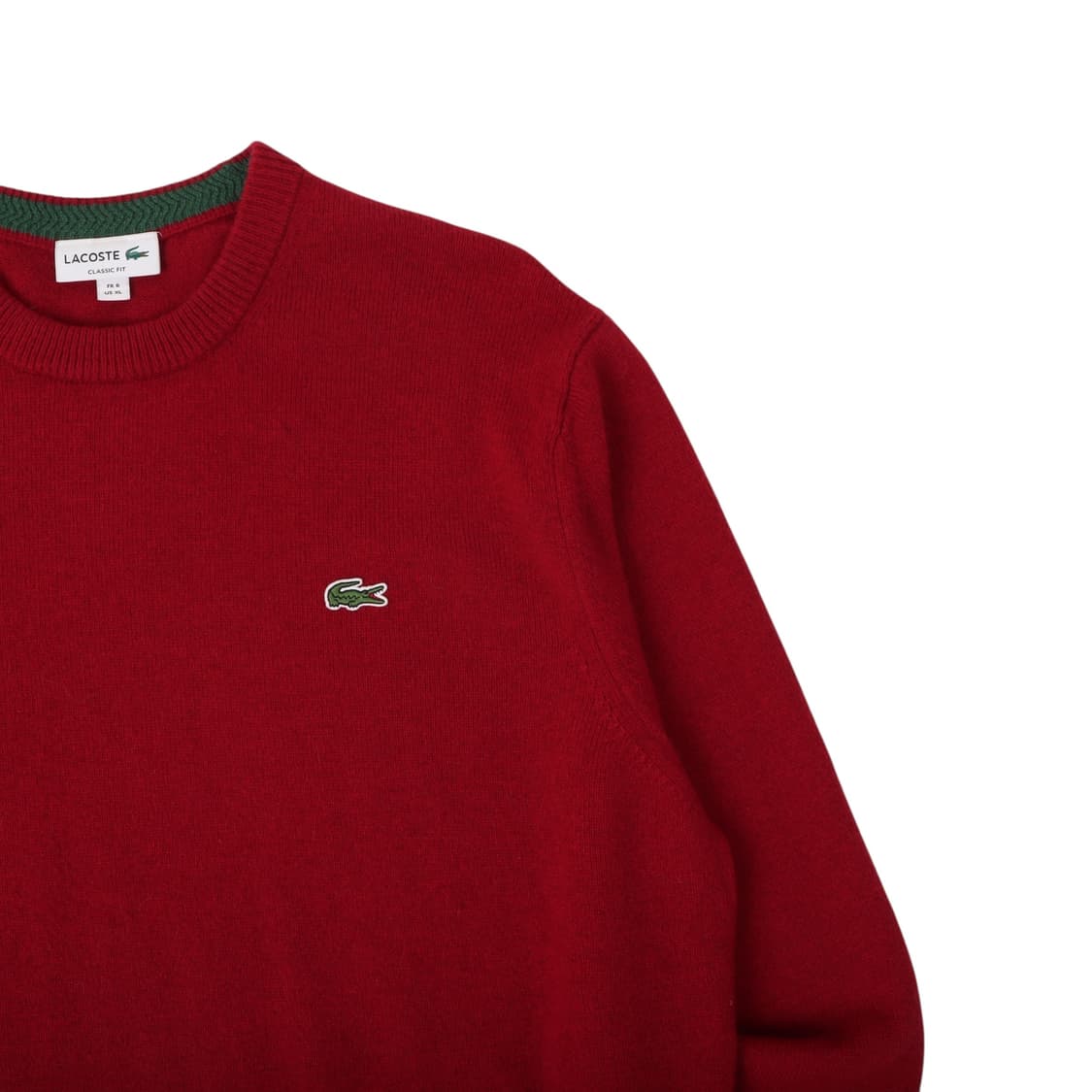 라코스테 레드 울 니트 스웨터 상품이미지3