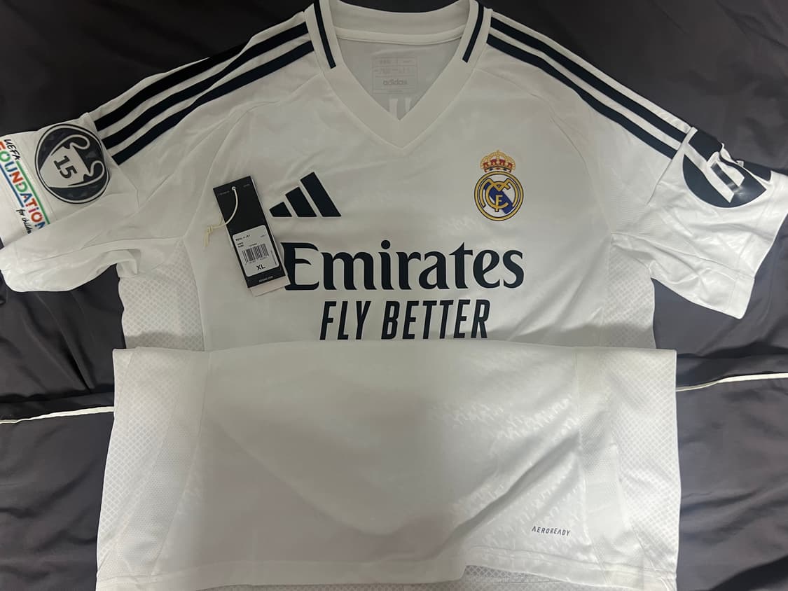 [새상품, 정품] 24/25 레알마드리드 홈 레플 비닐신 XL 상품이미지1