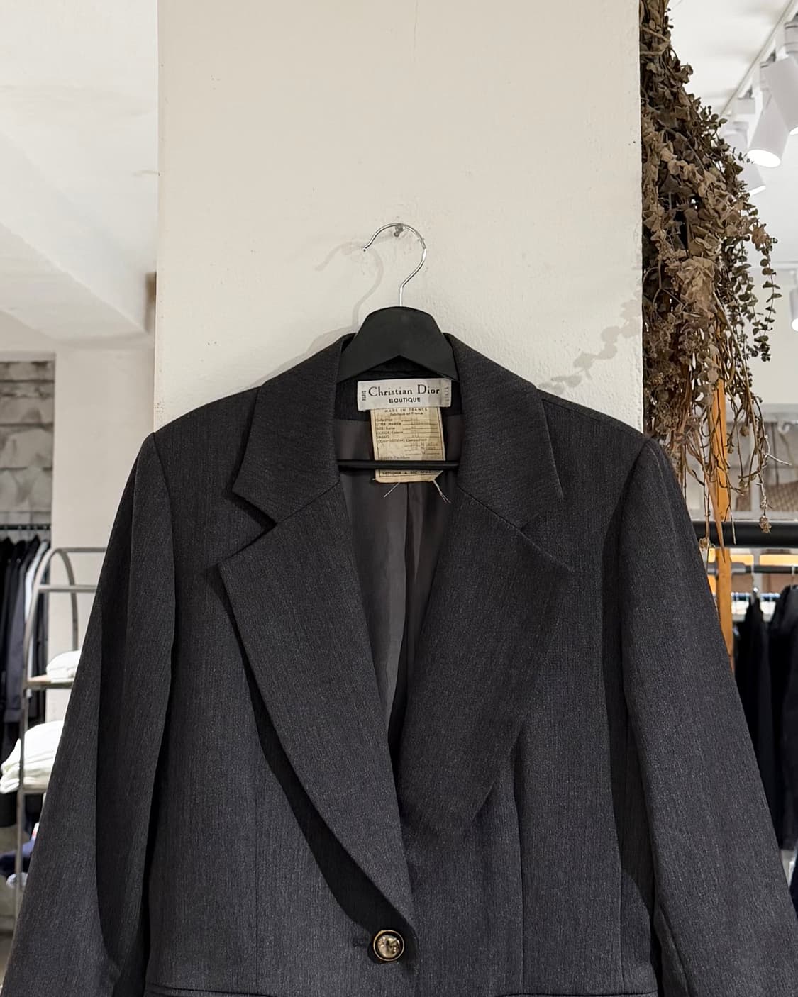 크리스찬 디올 부티크 차콜 울 블레이저 상품이미지4