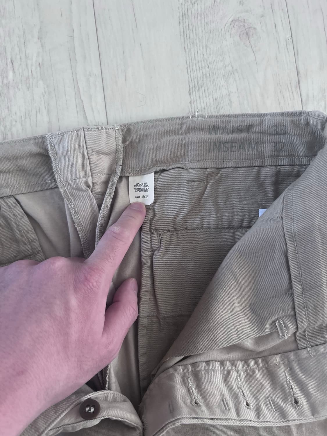 RRL 오피서 치노 팬츠 33x32 스톤 새상품 상품이미지2