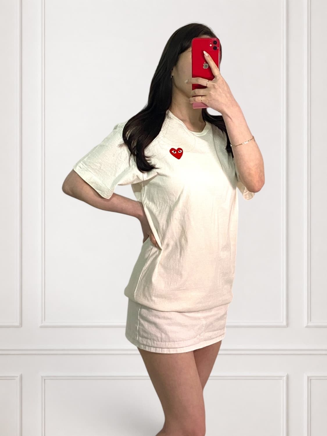 꼼데가르송 레드와펜 라운드티 상품이미지3