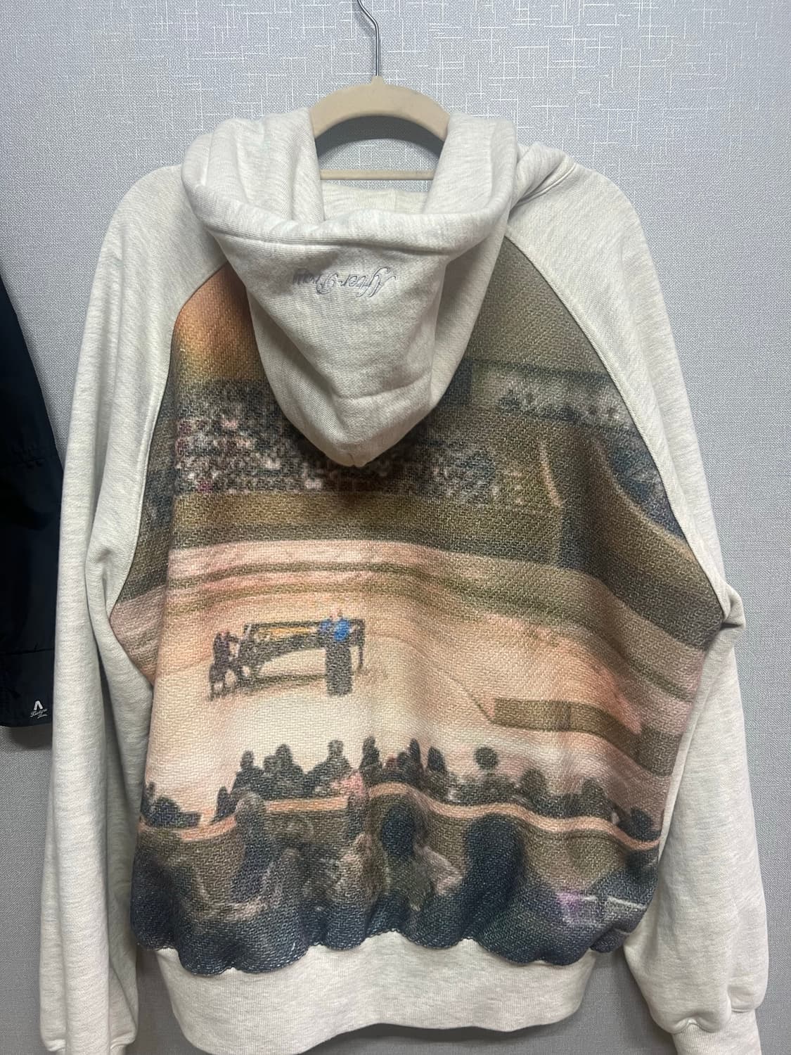 에프터프레이 프린트 패널 후드집업 환승연애 윤녕착용 상품이미지7