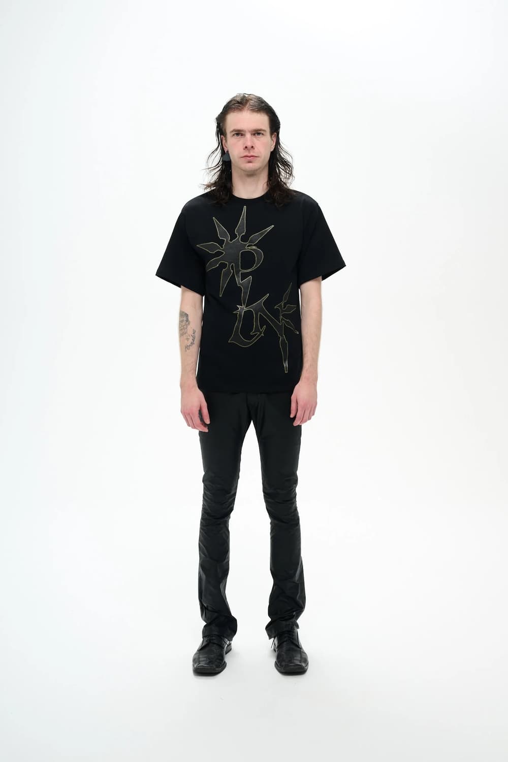 P.L.N. LOGO T-SHIRT - BLACK 상품이미지2